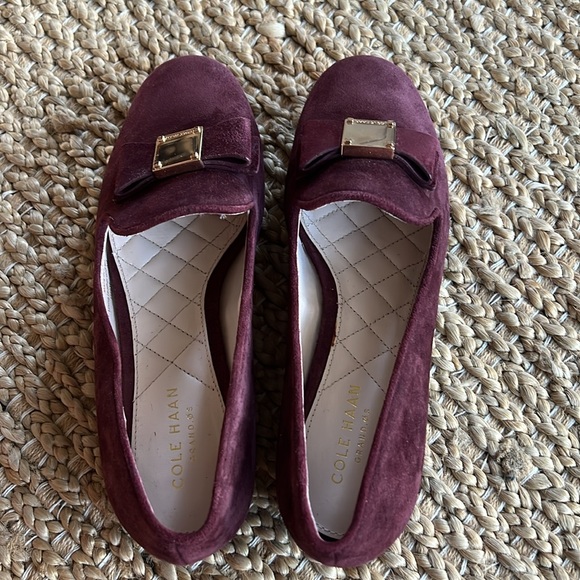 Cole Haan Tali Bow Loafer in Cordovan Suede Size 5.5 - Picture 5 of 11